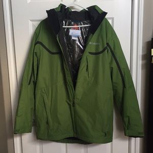 Green OMNI Heat Interchangeable Columbia Men's Winter Jacket